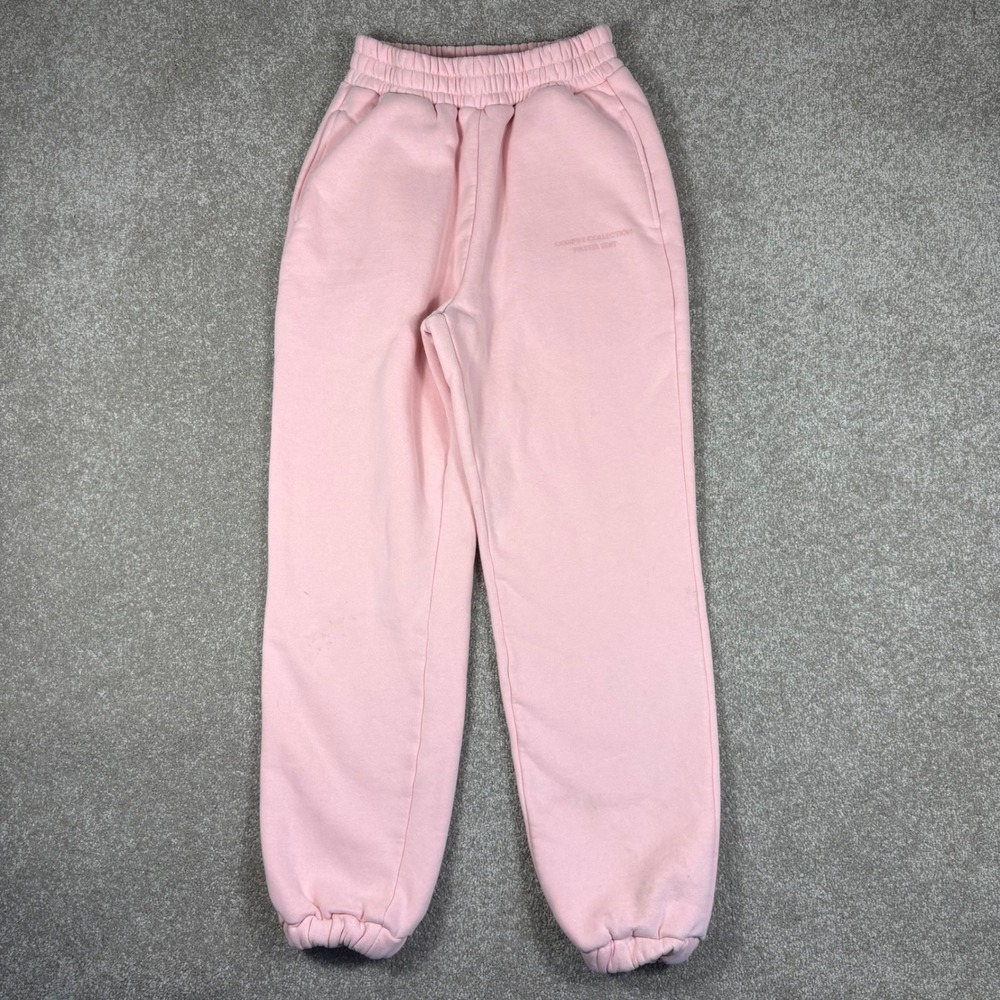 Comfrt Comfy Collection Pastel Pink Fleece Jogger Sweatpants XS